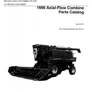 Каталог запчастин на комбайн Case 1666 Axial-Flow Кейс 1666 Аксіал-Флоу PDF