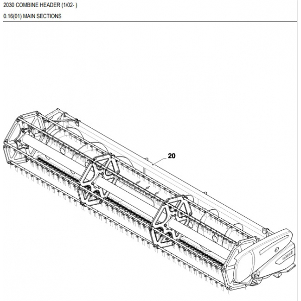 Каталог запчастин на жатку Case 2030 Кейс 2030 PDF