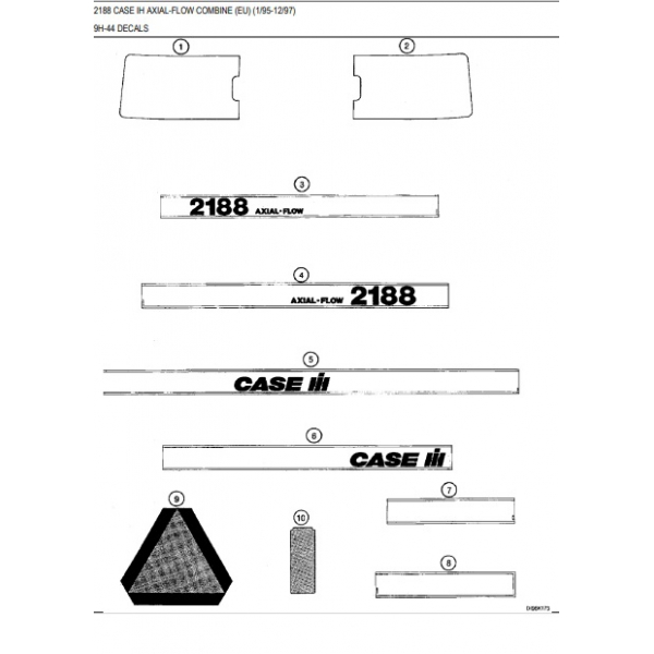 Каталог запчастин на комбайн Case 2188 Axial-Flow Кейс 2188 Аксіал-Флоу PDF
