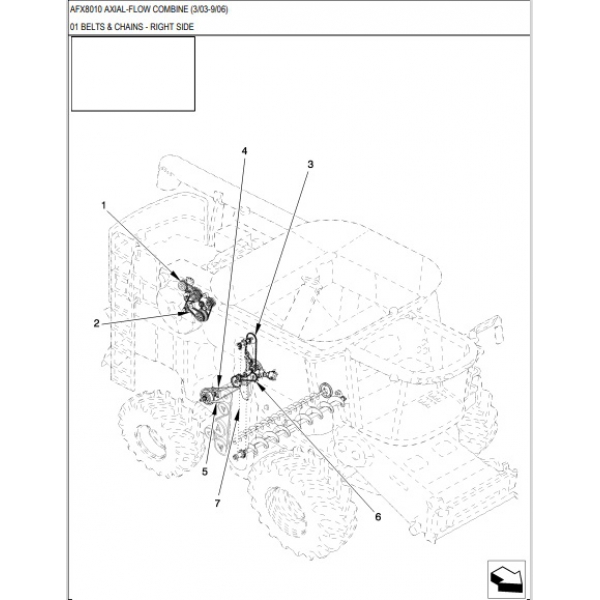 Каталог запчастин на комбайн Case 8010 Axial-Flow Кейс 8010 Аксіал-Флоу PDF