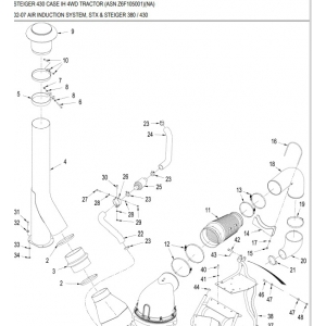 Каталог запчастин на трактор CASE Steiger 430 Кейс Стеіджер 430 PDF
