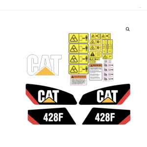 Комплект наліпок на екскаватор-навантажувач СAT 428F