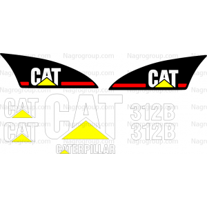 Наклейки на CAT 312 B КАТ 312 Б