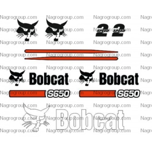 Комплект наклеек на мини-погрузчик Bobcat S650 Бобкет С650