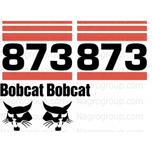 Комплект наклеек на мини-погрузчик Bobcat 873 БобКэт 