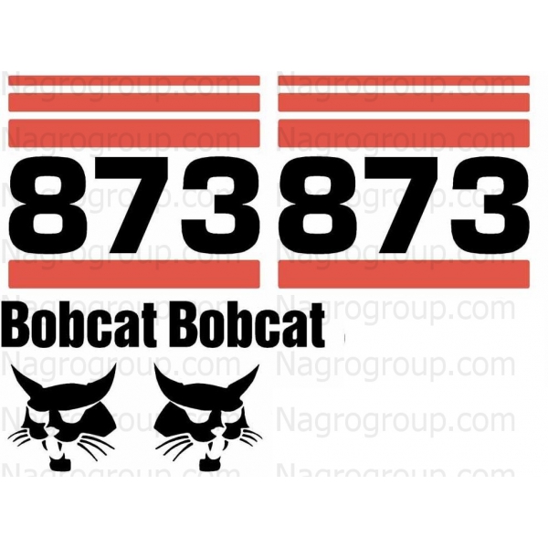 Комплект наклеек на Bobcat 873 БобКэт