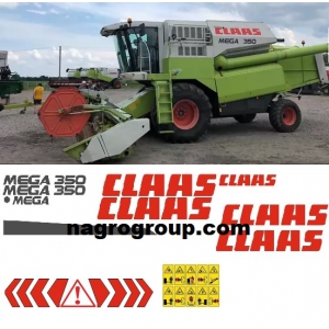 Комплект наклеек на Claas Mega 350