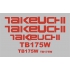 Комплект наклейок на екскаватор Takeuchi TB175W