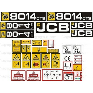 Комплект наклеек JCB 8014