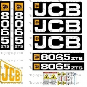 Комплект наклейок на JCB 8065 ZTS