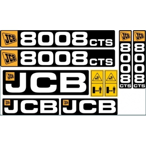 Комплект наклеек на JCB 8008 CTS