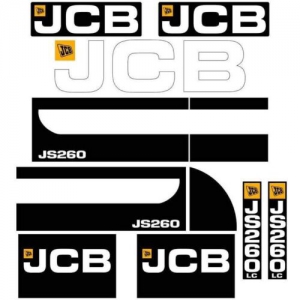 Комплект наклейок на екскаватор  JCB JS260LC 