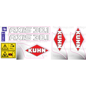Комплект наклейок на Розкидач добрив KUHN AXIS 30.1 Кун 30.1