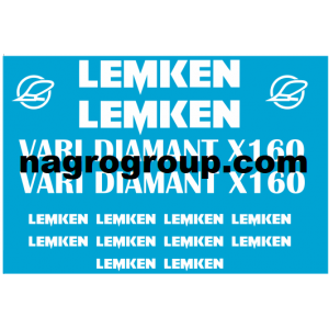 Комплект наклейок на плуг Лемкен Lemken vari diamant x160