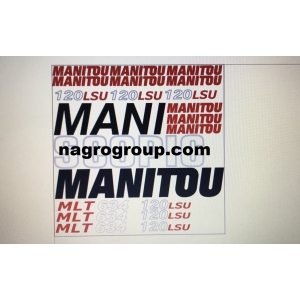Комплект наклеек на Manitou MLT 634