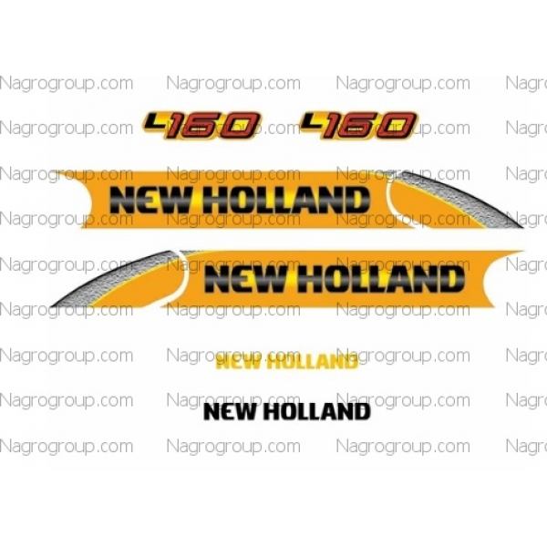 Комплект наклеек на мини-погрузчик New Holland L 160 Нью Холланд Л 160